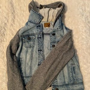 American Eagle Jean Jacket/ SweatShirt